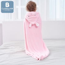 Card with children bath towel cloak hooded baby can wear than cotton gauze super soft newborn baby bathing towel bathrobe