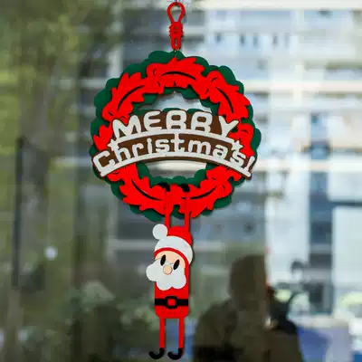 Christmas decoration Wreath pendant Christmas Eve classroom Shopping Mall jewelry scene decoration Old man Snowman pendant