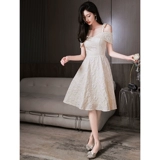 Элитное вечернее платье, подходит для подростков, французский стиль, изысканный стиль, эффект подтяжки