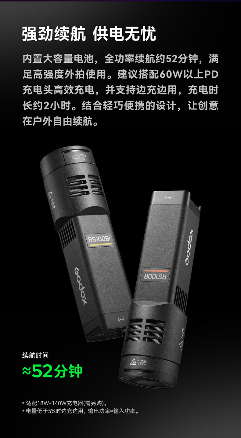 Godox 神牛 RS100Bi Bi-Color LED Video Light 雙色溫補光燈 圖文描述 07