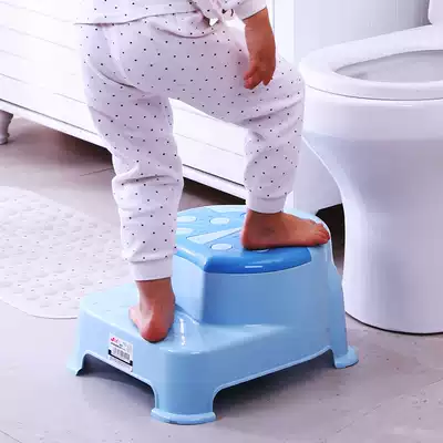 Children's plastic stool washing hands and feet chair baby small bench steps non-slip height step stool step stool step stool