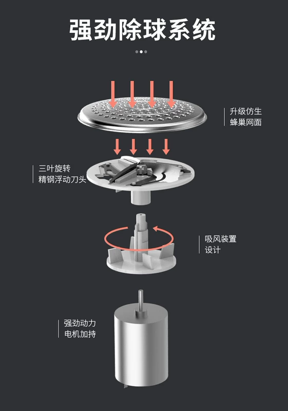 Chigo len quần áo tông đơ tông đơ để lông rậm cạo lông tẩy lông máy cạo râu sạc hộ gia đình