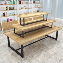 Zhongdao display supermarket fruit pile head maternal and child shelf display rack cosmetics shoe store promotional table stationery display cabinet