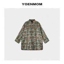 YOENMOM-Spring Mountain such as Deb 2024 Spring new products Heavy pound Double Palace True Silk Song Jinxin Chinese Neckline Jacket