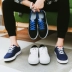 Giày vải nam 2018 mùa thu mới đôi giày nhỏ màu trắng Phiên bản Hàn Quốc của những đôi giày nam thoáng khí hoang dã