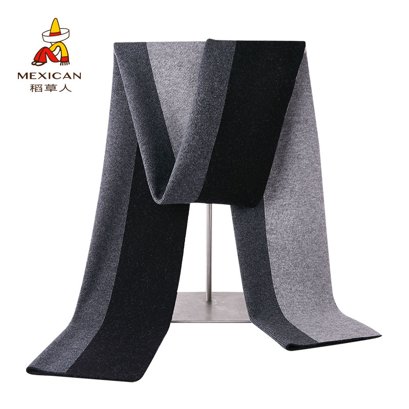 Rice Straw Man Winter Scarves for men Warm Upscale Gift Boxes Packing Girly for the Han Edition 100 hitched trendy young people Fashion