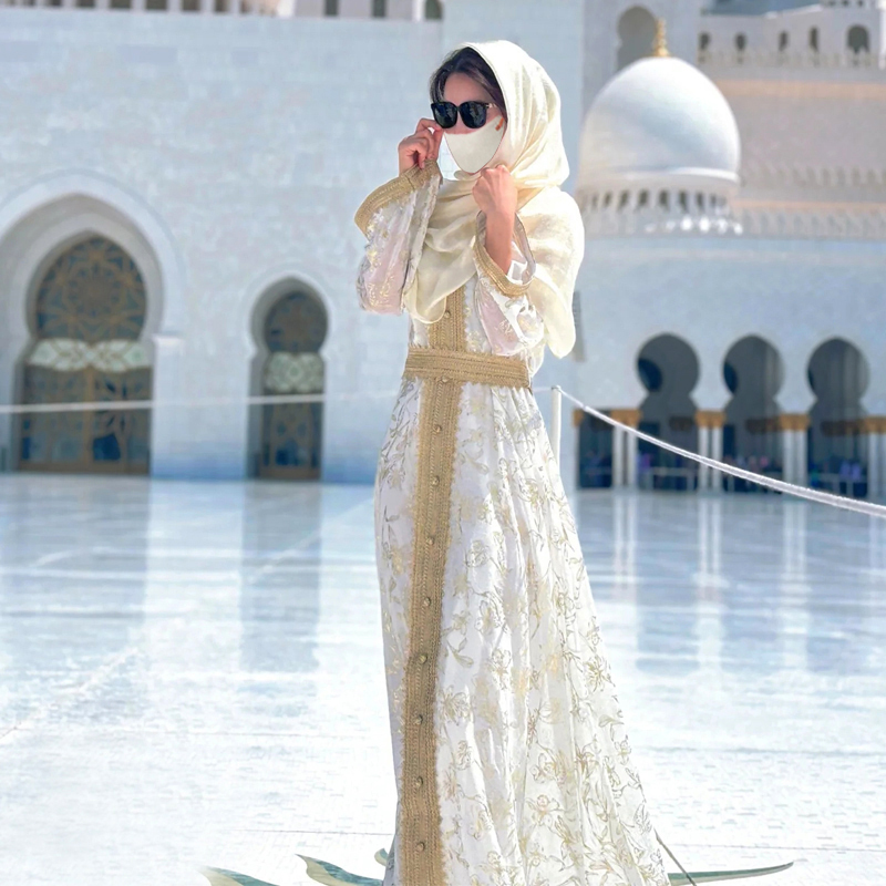 Dubai Abaya Women's Clothing Abu Dhabi Desert Turkey Egypt Travel Outfit Xinjiang Exotic Ethnic Style Dress Dubai Abaya Women's Clothing Abu Dhabi Desert Turkey Egypt Travel Outfit Xinjiang Exotic Ethnic Style Dress