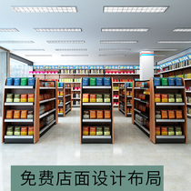 Supermarket shelf display rack pharmacy snack rack store disassembly canteen beverage shelf double-sided single-sided convenience store