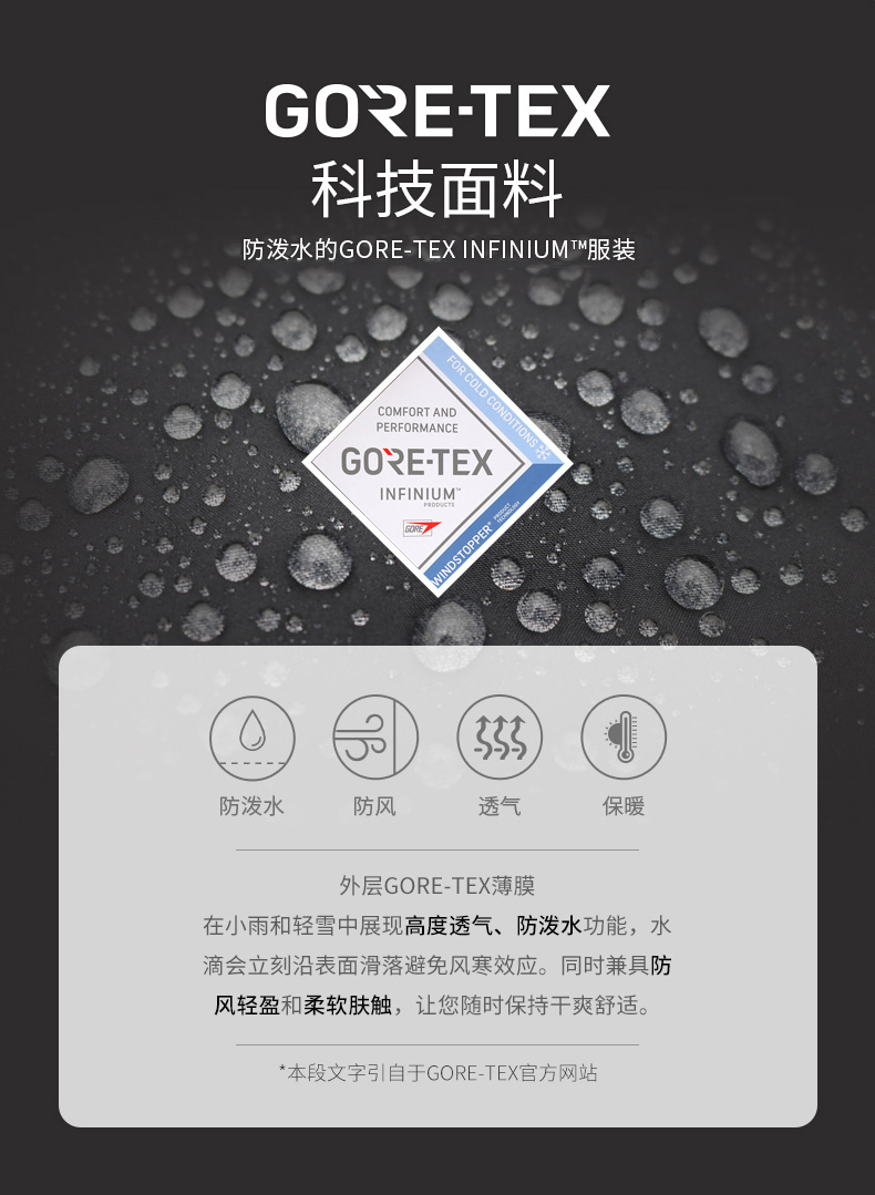 顶级配置 NEPA耐葩 GORE-TEX 男士长款羽绒服 匈牙利鹅绒填充 图11