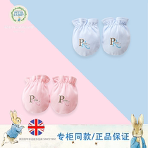 Counter Peter Rabbit baby gloves anti-scratch face artifact spring and autumn thin newborn baby anti-scratch protective gloves