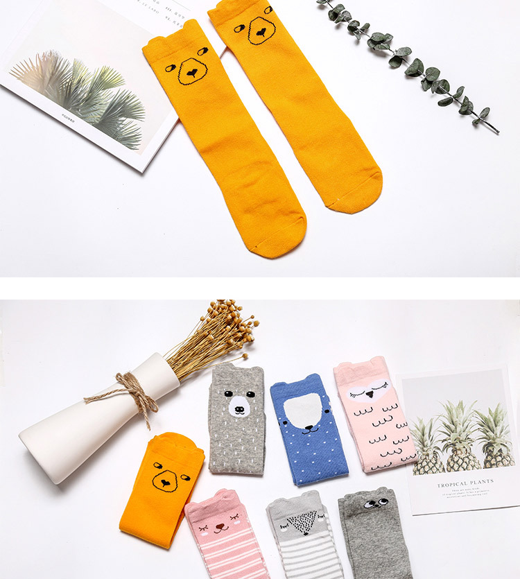 Vớ trẻ em mùa hè mỏng phần của phụ nữ vớ cotton dài mùa xuân và mùa thu mô hình bé nửa vớ trên đầu gối bé trai shop bán đồ trẻ em