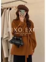 RIXO EXIT Небольшой приталенный корсет, двусторонная кашемировая куртка, французский стиль