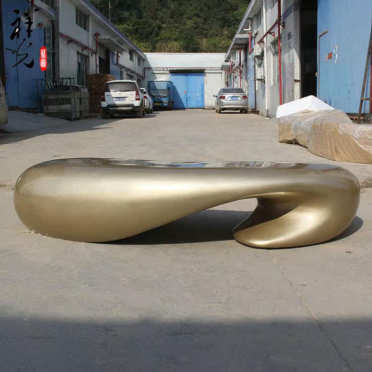 Hot selling simple fiberglass leisure chair creative outdoor garden public area waiting chair Meichen special-shaped shopping mall stool