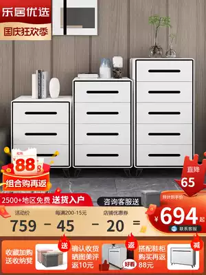 Modern minimalist bedroom living room home three four five bucket cabinet Nordic storage wall storage with mirror drawer dressing table