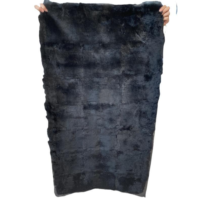 Rabbit Fur Fabric, Real Rabbit Fur Sleeves, Parka Lining Material, Fur Integrated into the Fabric, Bay Window Cushion, Rabbit Fur Material