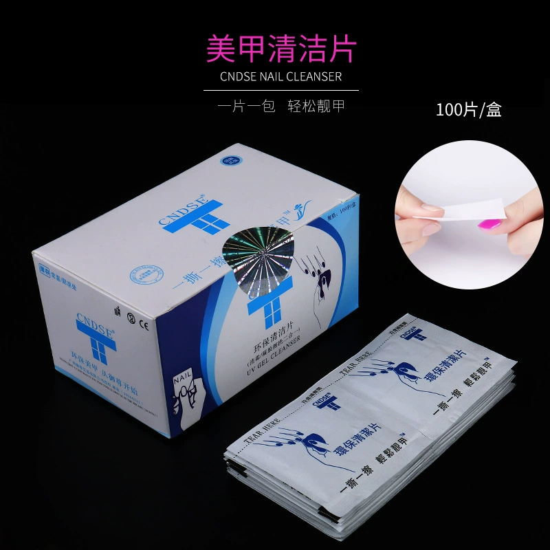 Cửa hàng làm móng Dụng cụ Đồ dùng cho Nail Art Scrub Gel làm sạch Tấm làm sạch móng Gói sơn móng tay Keo cồn Bông làm sạch Tấm bông - Công cụ Nail