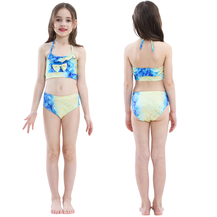 Nàng tiên cá Đuôi Quần Áo Bơi Cô Gái Riêng Biệt Swimsuit Set Trẻ Em Mặc Công Chúa Mặc Bikini Cô Gái Áo Tắm