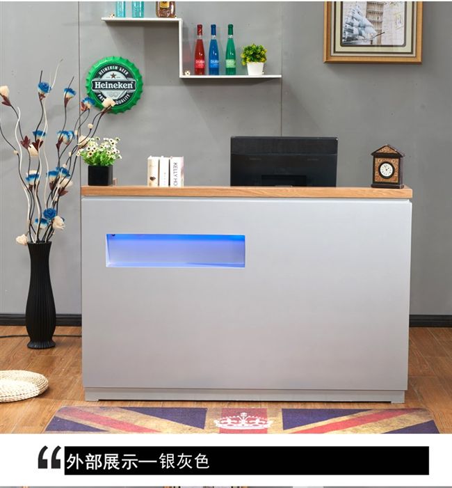 Quầy thu ngân đơn giản cửa hàng quần áo nữ nông thôn cửa hàng thu ngân đồ nội thất nhà hàng đa chức năng cửa hàng cắt tóc bàn rượu. - Nội thất siêu thị