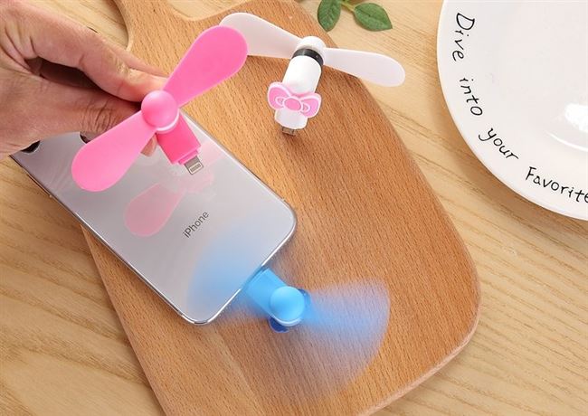 Quạt USB điện thoại di động quạt di động im lặng sinh viên mini apple android sạc kho báu máy tính kê - USB Aaccessories quạt mini
