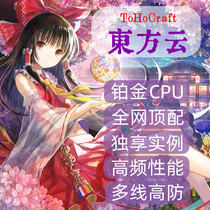 MC my world server VPS rental multi-line high anti-BGP high main frequency Minecraft top with Oriental cloud