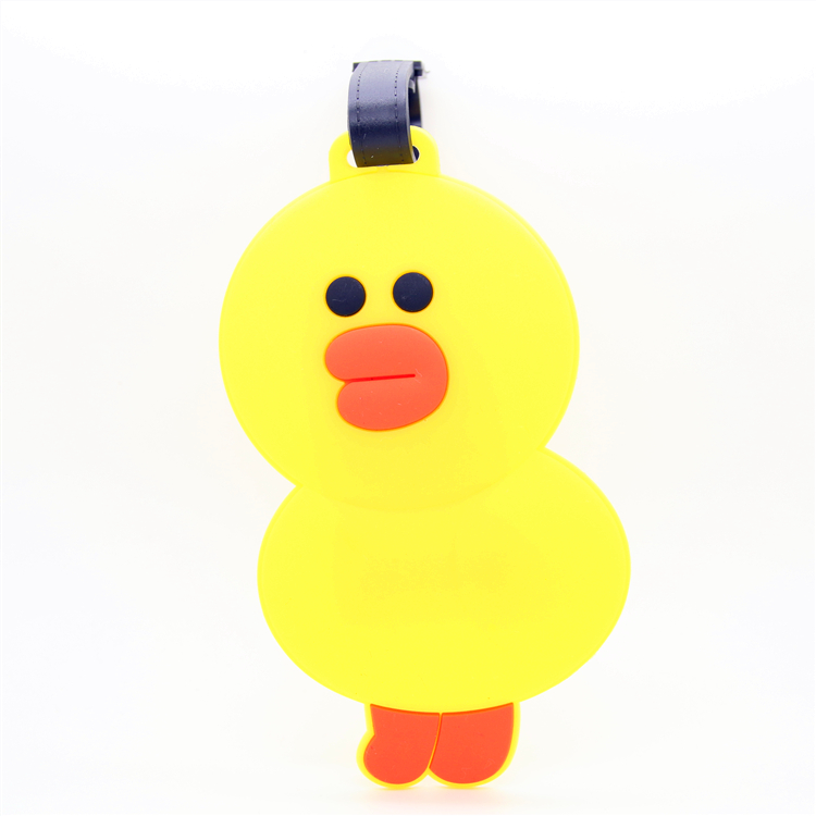 Small yellow duck luggage Baggage Card Line Travel box Package listed small pendants entrusted with nameplate ID card Travel supplies