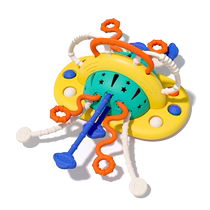 Baby educational fun toys pumping fun silicone dinner plate pumping fun early education baby 0 to 1 year old octopus cheering fun