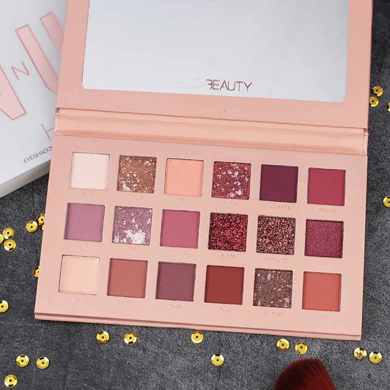 German niche huda beauty desert rose eye shadow nude cheap British ins net red vibrating fairy disc