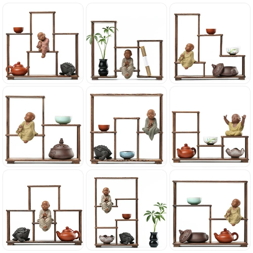 Куриное крыло деревянное культурное и художественное выставка стенда Bo древняя стойка маленькая фиолетовая глиня