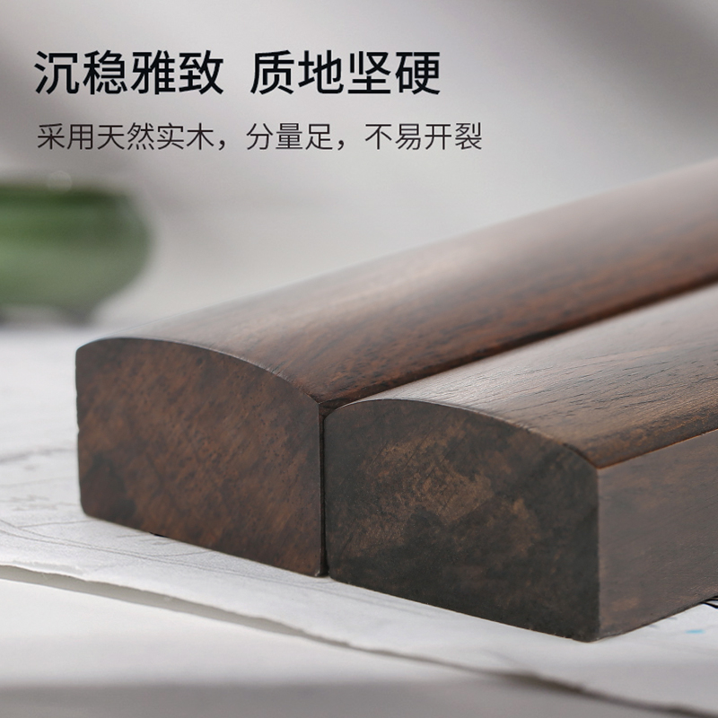 黑檀木镇尺：传统艺术与实用功能的完美融合
