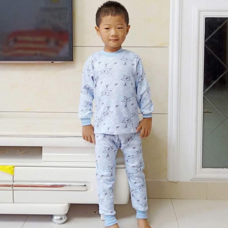 Trẻ em từ 3 đồ lót 4 bộ 5 cô gái 6 chàng trai 78 mùa thu quần 9 bé Pyjama 10 áo len bông 12 tuổi.