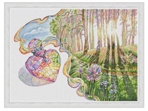 Cross-stitch electronic drawings original scanned drawings-magic perfume bottle