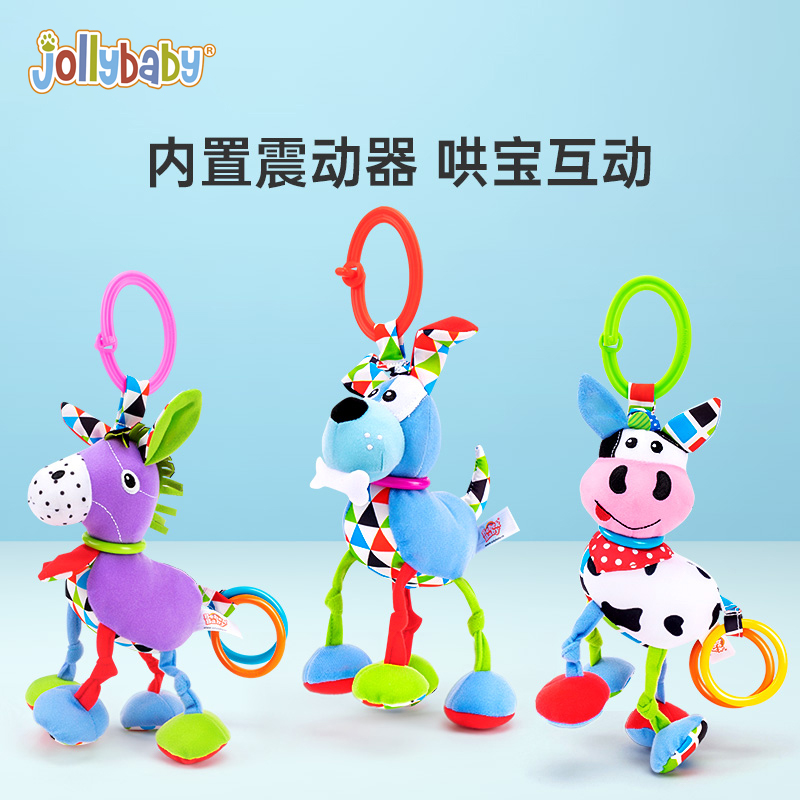 Jollybaby stroller pendant 3-6-12 months baby bedside rattle 1 year old newborn educational toy