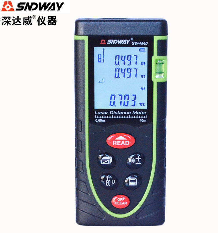 Deep Dawei handheld laser rangefinder Laser ruler Infrared measuring instrument Electronic ruler 50 meters 80 meters 100 meters