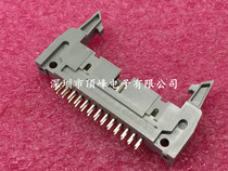 2 54-pitch horn DC2-26P straight pin straight foot 2*13 double hook gray green gold plating