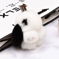 Мех норки белого и черного цвета 8 см.