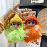 Кукла, милый брелок, плюшевая подвеска, лиса, енот, большие глаза, подарок на день рождения