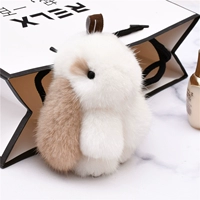 Мех норки белый плюс хаки 11см