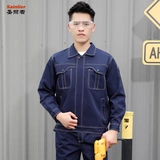 Джинсовый износостойкий комбинезон, осенний лонгслив, увеличенная толщина, защита от ожогов