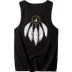 2019 vest mới nam xu hướng cá tính thương hiệu xu hướng lỏng lẻo vai thể thao cotton thể thao bãi biển vest tay - Áo vest cotton áo vest trung niên Áo vest cotton