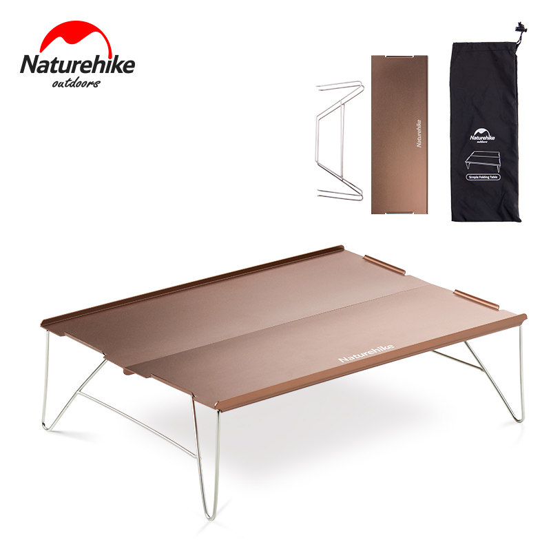 NH mobile customer outside ultra-lightweight portable aluminum alloy folding table Outdoor mountaineering camping mini dining table tea table
