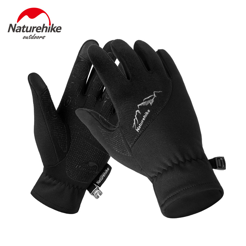 NH Naturehike outdoor sports fleece gloves for men and women winter mountaineering running cycling warm and cold non-slip gloves