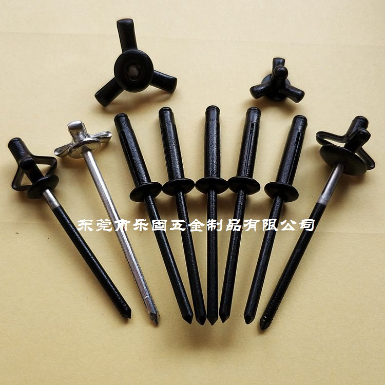 All-aluminum alloy black blossom rivet lantern rivet waterproof rivet cage pull rivet 4*18 8