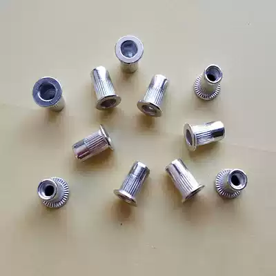 Flat head knurled pull cap nut Aluminum pull female aluminum pull rivet nut M3M4M5M6M8M10