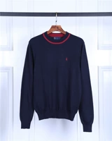 New England FP nam cổ tròn màu áo len dài tay áo len - Hàng dệt kim hoodie nam
