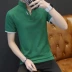 HEILAN FUKM HOME Nam Áo thun ngắn tay cotton Mùa hè Mới đứng Cổ áo Cổ áo Giới trẻ Xu hướng nam áo polo nam hàng hiệu Áo phông ngắn