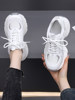 Women's Sneakers 2025 New Autumn and Winter Dad Shoes Women's Lightweight Soft-Soled Running Shoes Fleece-Lined Women's Shoes Thick-Soled Large Size
