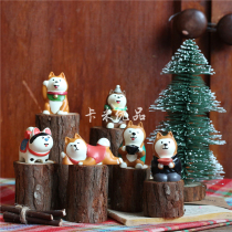 Dog positive lunar year * PASTRY * Wine Chai Dog Recrute Resin Paparazzi Cute Pendulum with Birthday Decoration Arrangement Props