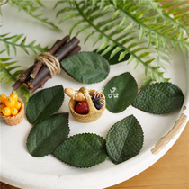 High simulation rose leaf silk screen leaf single simulation leaf candy box wreath hat slippers DIY accessories