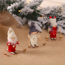 Christmas Decorations Creative Pendulum Santa Ski Doll Paparazzi Christmas Tree Pendant Mini Dolls