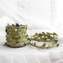 Leaf mixed forest series hemp rope fresh decorative bouquet packaging rope DIY background Rattan
